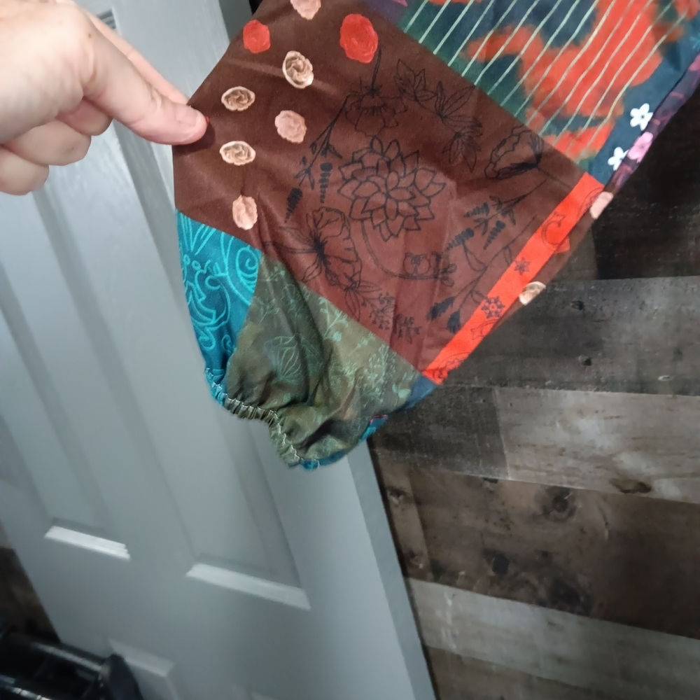 SHEIN Multicolor Patchwork Long Sleeve Dress - image 3